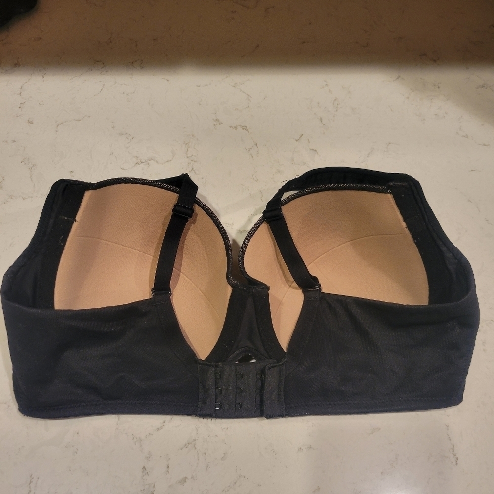 Soma Stunning Support Full Coverage Bra 32DD Black and Nude Lace - Picture 5 of 8